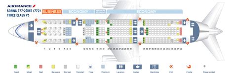 air france boeing 777 200 seat map